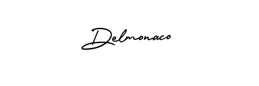 Create a beautiful signature design for name Delmonaco. With this signature (AmerikaSignatureDemo-Regular) fonts, you can make a handwritten signature for free. Delmonaco signature style 3 images and pictures png