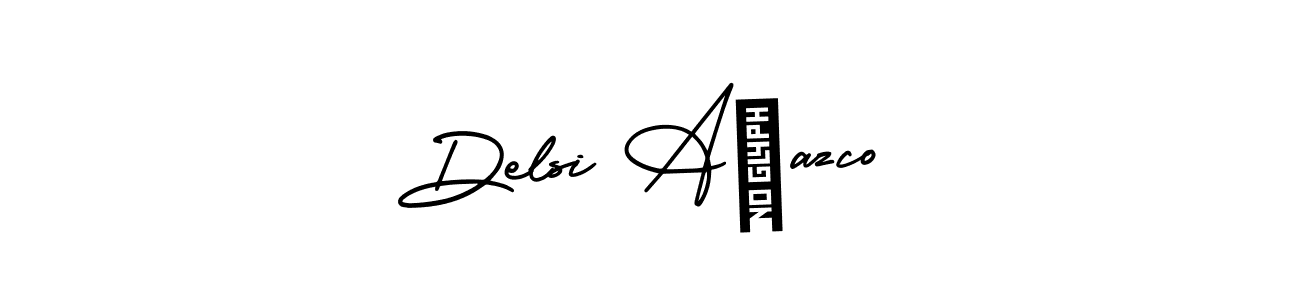 Best and Professional Signature Style for Delsi Añazco. AmerikaSignatureDemo-Regular Best Signature Style Collection. Delsi Añazco signature style 3 images and pictures png