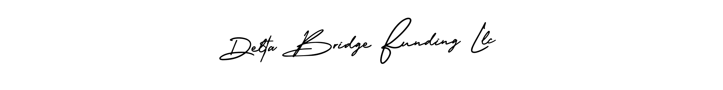 AmerikaSignatureDemo-Regular is a professional signature style that is perfect for those who want to add a touch of class to their signature. It is also a great choice for those who want to make their signature more unique. Get Delta Bridge Funding Llc name to fancy signature for free. Delta Bridge Funding Llc signature style 3 images and pictures png