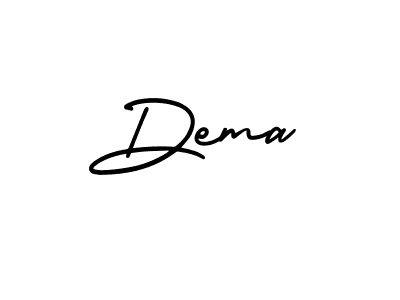 You should practise on your own different ways (AmerikaSignatureDemo-Regular) to write your name (Dema) in signature. don't let someone else do it for you. Dema signature style 3 images and pictures png