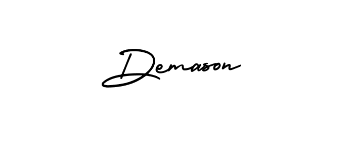 Make a beautiful signature design for name Demason. With this signature (AmerikaSignatureDemo-Regular) style, you can create a handwritten signature for free. Demason signature style 3 images and pictures png