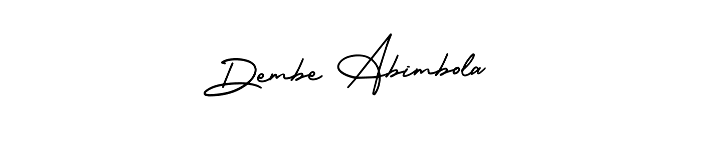 Design your own signature with our free online signature maker. With this signature software, you can create a handwritten (AmerikaSignatureDemo-Regular) signature for name Dembe Abimbola. Dembe Abimbola signature style 3 images and pictures png