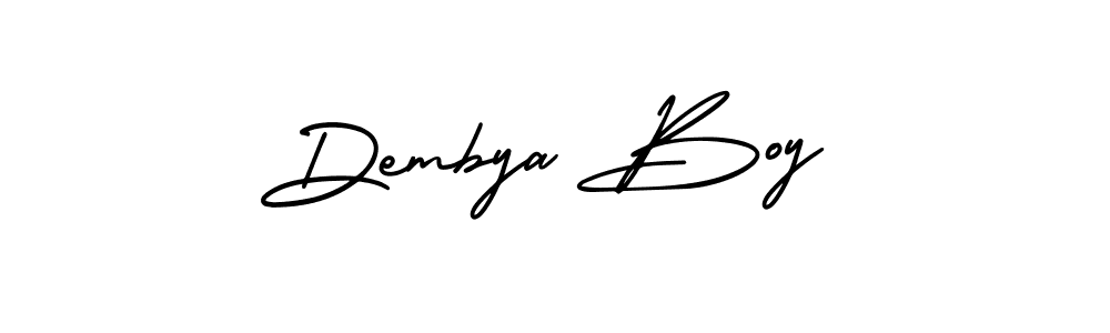 Make a beautiful signature design for name Dembya Boy. With this signature (AmerikaSignatureDemo-Regular) style, you can create a handwritten signature for free. Dembya Boy signature style 3 images and pictures png