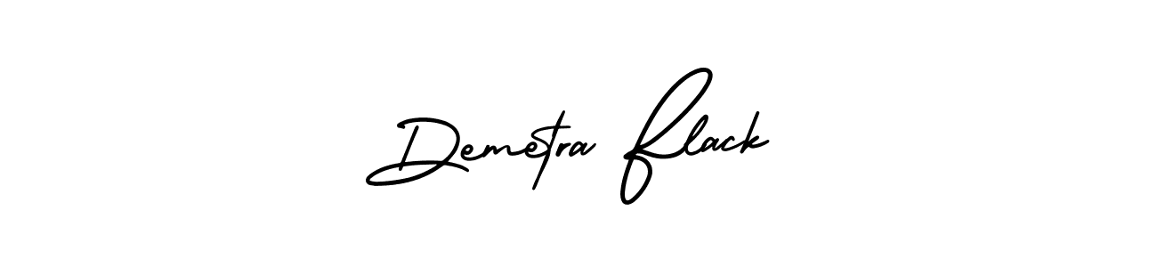 It looks lik you need a new signature style for name Demetra Flack. Design unique handwritten (AmerikaSignatureDemo-Regular) signature with our free signature maker in just a few clicks. Demetra Flack signature style 3 images and pictures png
