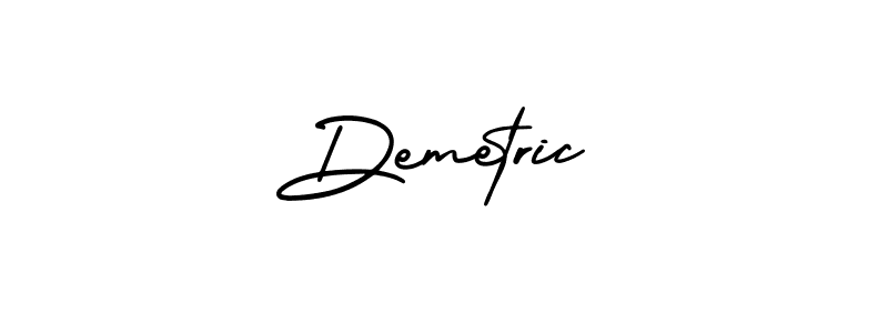 The best way (AmerikaSignatureDemo-Regular) to make a short signature is to pick only two or three words in your name. The name Demetric include a total of six letters. For converting this name. Demetric signature style 3 images and pictures png