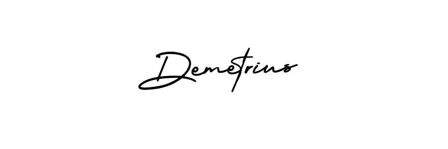 You should practise on your own different ways (AmerikaSignatureDemo-Regular) to write your name (Demetrius) in signature. don't let someone else do it for you. Demetrius signature style 3 images and pictures png