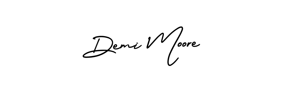 How to make Demi Moore name signature. Use AmerikaSignatureDemo-Regular style for creating short signs online. This is the latest handwritten sign. Demi Moore signature style 3 images and pictures png