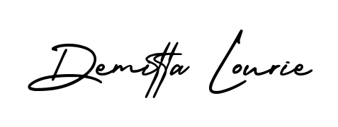 Turn your name Demitta Lourie into a signature brand with AmerikaSignatureDemo-Regular styling. Download in standard PNG or transparent format anytime. Demitta Lourie signature style 3 images and pictures png