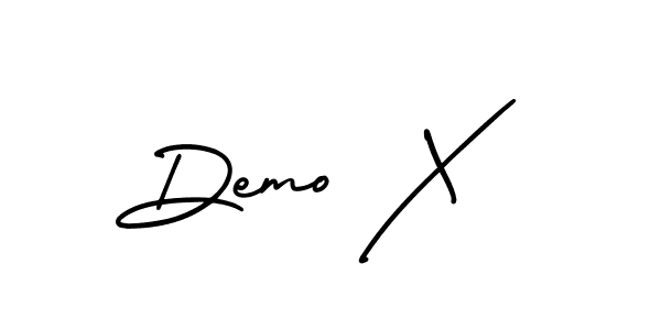 You should practise on your own different ways (AmerikaSignatureDemo-Regular) to write your name (Demo X) in signature. don't let someone else do it for you. Demo X signature style 3 images and pictures png