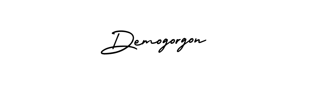 How to make Demogorgon name signature. Use AmerikaSignatureDemo-Regular style for creating short signs online. This is the latest handwritten sign. Demogorgon signature style 3 images and pictures png