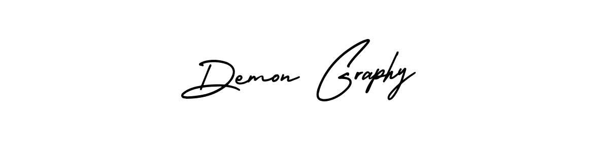 Design your own signature with our free online signature maker. With this signature software, you can create a handwritten (AmerikaSignatureDemo-Regular) signature for name Demon Graphy. Demon Graphy signature style 3 images and pictures png