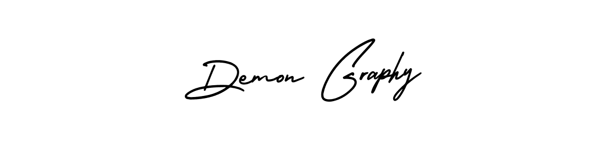 Design your own signature with our free online signature maker. With this signature software, you can create a handwritten (AmerikaSignatureDemo-Regular) signature for name Demon Graphy. Demon Graphy signature style 3 images and pictures png