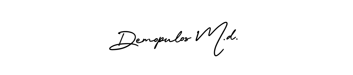 It looks lik you need a new signature style for name Demopulos M.d.. Design unique handwritten (AmerikaSignatureDemo-Regular) signature with our free signature maker in just a few clicks. Demopulos M.d. signature style 3 images and pictures png