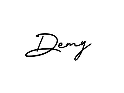 Design your own signature with our free online signature maker. With this signature software, you can create a handwritten (AmerikaSignatureDemo-Regular) signature for name Demy. Demy signature style 3 images and pictures png