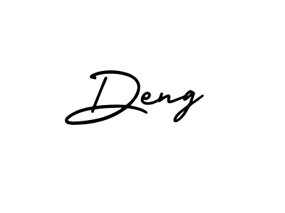 You should practise on your own different ways (AmerikaSignatureDemo-Regular) to write your name (Deng) in signature. don't let someone else do it for you. Deng signature style 3 images and pictures png