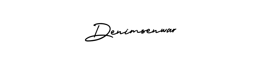 Design your own signature with our free online signature maker. With this signature software, you can create a handwritten (AmerikaSignatureDemo-Regular) signature for name Denimsenwar. Denimsenwar signature style 3 images and pictures png