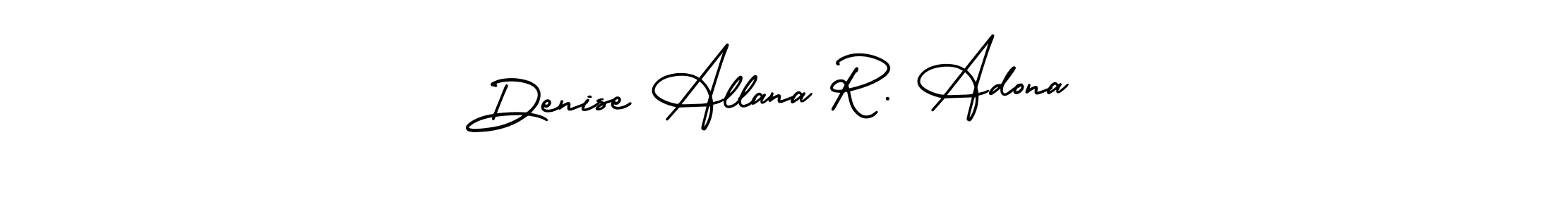 How to Draw Denise Allana R. Adona signature style? AmerikaSignatureDemo-Regular is a latest design signature styles for name Denise Allana R. Adona. Denise Allana R. Adona signature style 3 images and pictures png