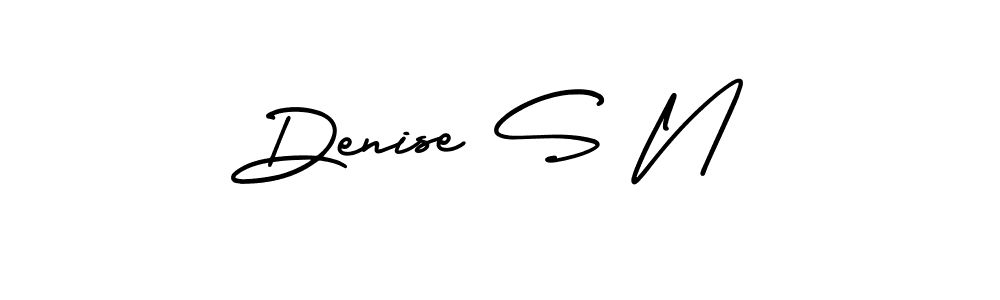 AmerikaSignatureDemo-Regular is a professional signature style that is perfect for those who want to add a touch of class to their signature. It is also a great choice for those who want to make their signature more unique. Get Denise S N name to fancy signature for free. Denise S N signature style 3 images and pictures png