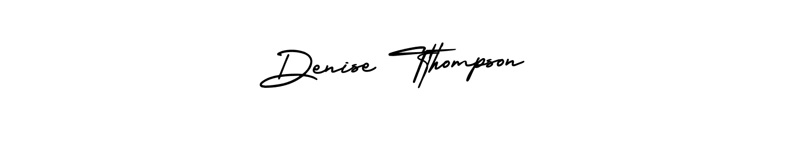 How to make Denise Tthompson name signature. Use AmerikaSignatureDemo-Regular style for creating short signs online. This is the latest handwritten sign. Denise Tthompson signature style 3 images and pictures png