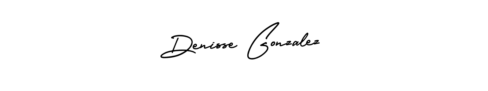 How to make Denisse Gonzalez name signature. Use AmerikaSignatureDemo-Regular style for creating short signs online. This is the latest handwritten sign. Denisse Gonzalez signature style 3 images and pictures png