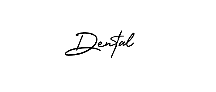 How to make Dental  name signature. Use AmerikaSignatureDemo-Regular style for creating short signs online. This is the latest handwritten sign. Dental  signature style 3 images and pictures png