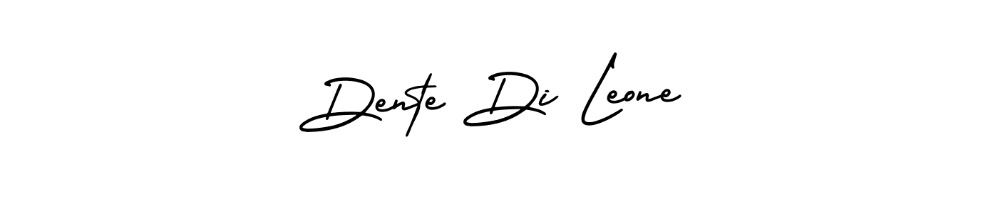 The best way (AmerikaSignatureDemo-Regular) to make a short signature is to pick only two or three words in your name. The name Dente Di Leone include a total of six letters. For converting this name. Dente Di Leone signature style 3 images and pictures png