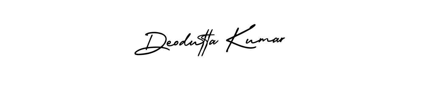 How to make Deodutta Kumar name signature. Use AmerikaSignatureDemo-Regular style for creating short signs online. This is the latest handwritten sign. Deodutta Kumar signature style 3 images and pictures png