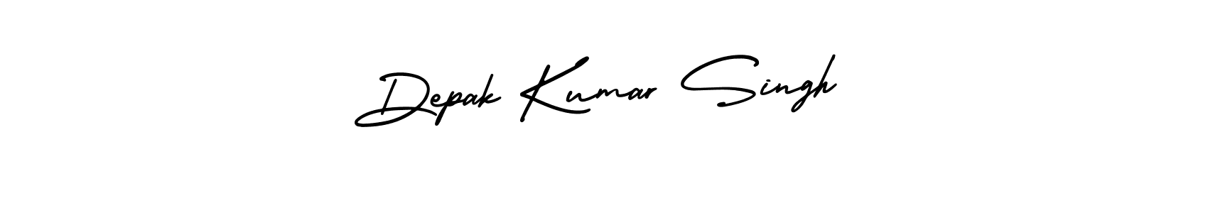 This is the best signature style for the Depak Kumar Singh name. Also you like these signature font (AmerikaSignatureDemo-Regular). Mix name signature. Depak Kumar Singh signature style 3 images and pictures png