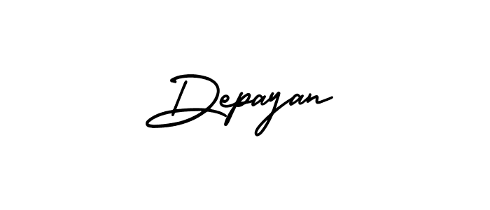 Create a beautiful signature design for name Depayan. With this signature (AmerikaSignatureDemo-Regular) fonts, you can make a handwritten signature for free. Depayan signature style 3 images and pictures png