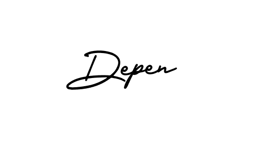 How to Draw Depen signature style? AmerikaSignatureDemo-Regular is a latest design signature styles for name Depen. Depen signature style 3 images and pictures png
