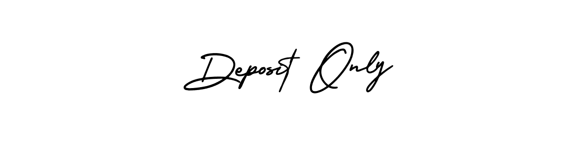 Similarly AmerikaSignatureDemo-Regular is the best handwritten signature design. Signature creator online .You can use it as an online autograph creator for name Deposit Only. Deposit Only signature style 3 images and pictures png