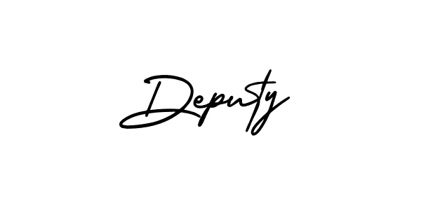 Make a beautiful signature design for name Deputy. With this signature (AmerikaSignatureDemo-Regular) style, you can create a handwritten signature for free. Deputy signature style 3 images and pictures png