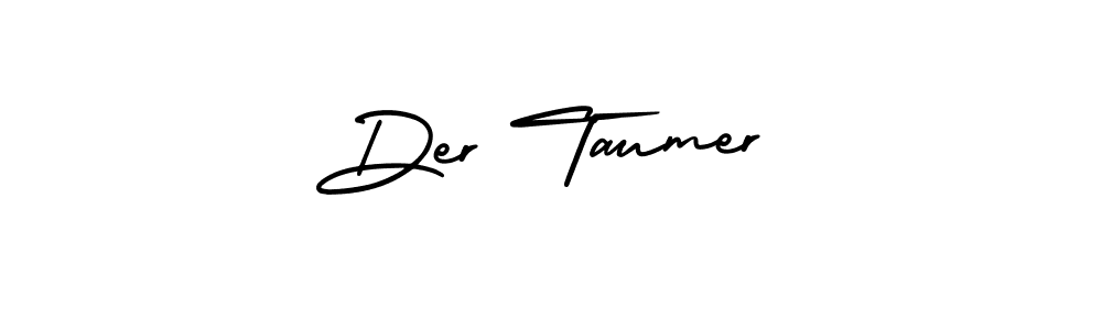 The best way (AmerikaSignatureDemo-Regular) to make a short signature is to pick only two or three words in your name. The name Der Taumer include a total of six letters. For converting this name. Der Taumer signature style 3 images and pictures png