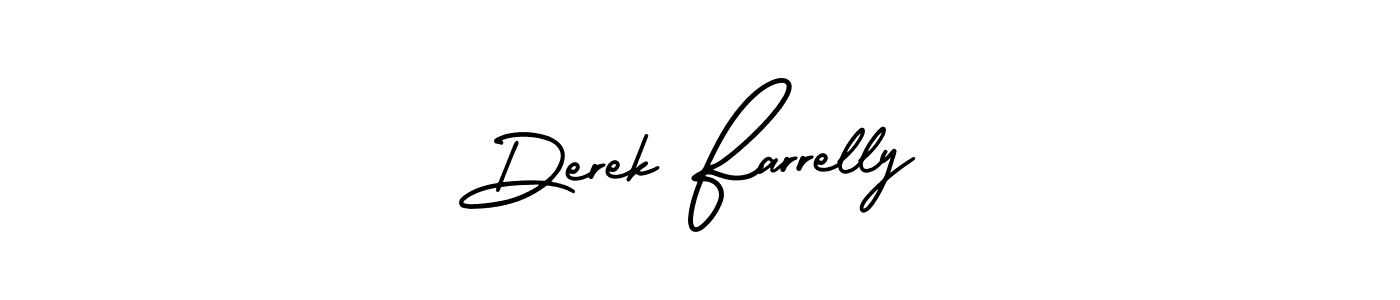 Use a signature maker to create a handwritten signature online. With this signature software, you can design (AmerikaSignatureDemo-Regular) your own signature for name Derek Farrelly. Derek Farrelly signature style 3 images and pictures png