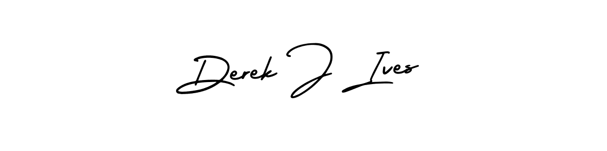 Derek J Ives stylish signature style. Best Handwritten Sign (AmerikaSignatureDemo-Regular) for my name. Handwritten Signature Collection Ideas for my name Derek J Ives. Derek J Ives signature style 3 images and pictures png