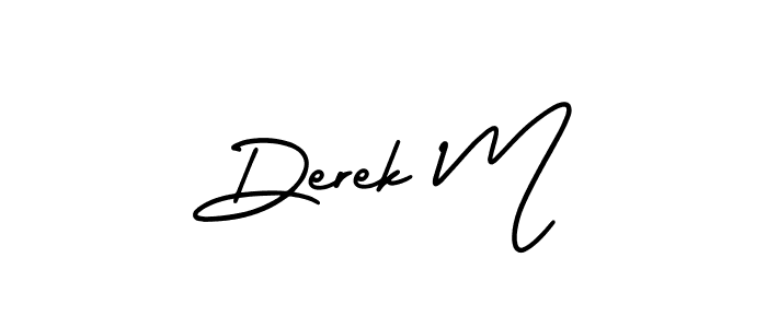 How to Draw Derek M signature style? AmerikaSignatureDemo-Regular is a latest design signature styles for name Derek M. Derek M signature style 3 images and pictures png