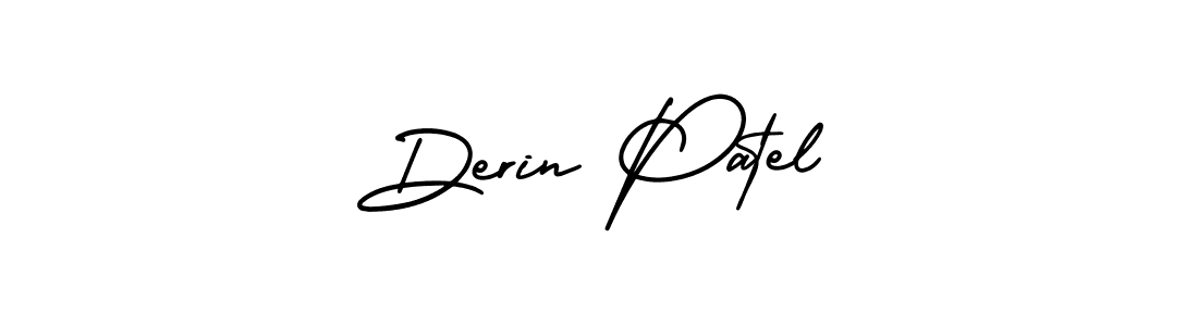 Use a signature maker to create a handwritten signature online. With this signature software, you can design (AmerikaSignatureDemo-Regular) your own signature for name Derin Patel. Derin Patel signature style 3 images and pictures png
