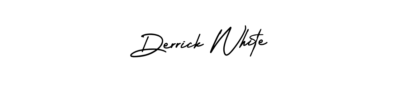 How to Draw Derrick White signature style? AmerikaSignatureDemo-Regular is a latest design signature styles for name Derrick White. Derrick White signature style 3 images and pictures png