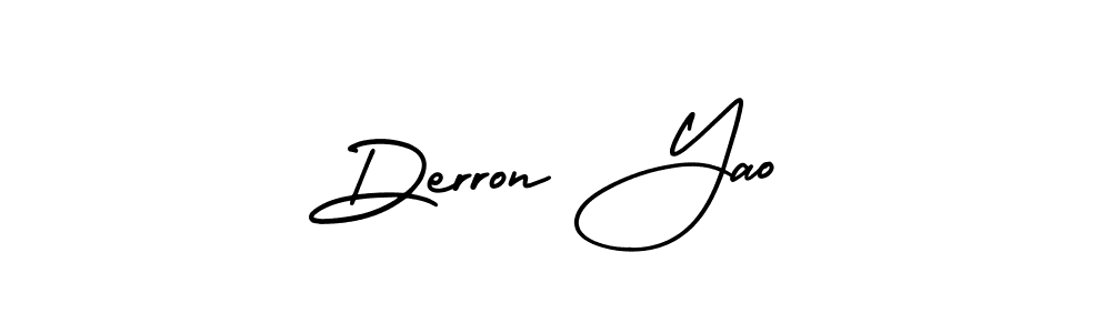 AmerikaSignatureDemo-Regular is a professional signature style that is perfect for those who want to add a touch of class to their signature. It is also a great choice for those who want to make their signature more unique. Get Derron Yao name to fancy signature for free. Derron Yao signature style 3 images and pictures png