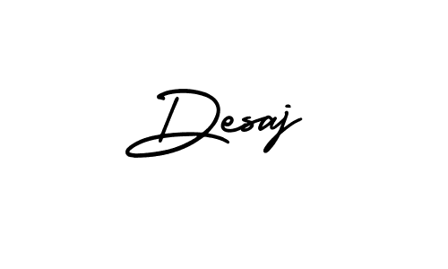 How to make Desaj signature? AmerikaSignatureDemo-Regular is a professional autograph style. Create handwritten signature for Desaj name. Desaj signature style 3 images and pictures png