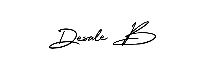 Once you've used our free online signature maker to create your best signature AmerikaSignatureDemo-Regular style, it's time to enjoy all of the benefits that Desale B name signing documents. Desale B signature style 3 images and pictures png