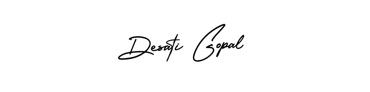 Desati Gopal stylish signature style. Best Handwritten Sign (AmerikaSignatureDemo-Regular) for my name. Handwritten Signature Collection Ideas for my name Desati Gopal. Desati Gopal signature style 3 images and pictures png