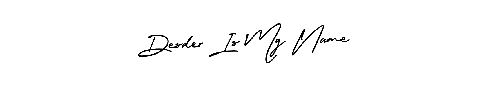 How to make Desder Is My Name name signature. Use AmerikaSignatureDemo-Regular style for creating short signs online. This is the latest handwritten sign. Desder Is My Name signature style 3 images and pictures png