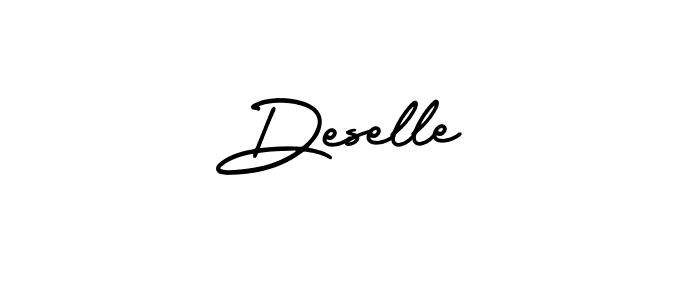 AmerikaSignatureDemo-Regular is a professional signature style that is perfect for those who want to add a touch of class to their signature. It is also a great choice for those who want to make their signature more unique. Get Deselle name to fancy signature for free. Deselle signature style 3 images and pictures png