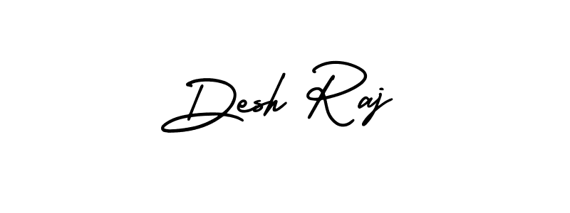 Desh Raj stylish signature style. Best Handwritten Sign (AmerikaSignatureDemo-Regular) for my name. Handwritten Signature Collection Ideas for my name Desh Raj. Desh Raj signature style 3 images and pictures png