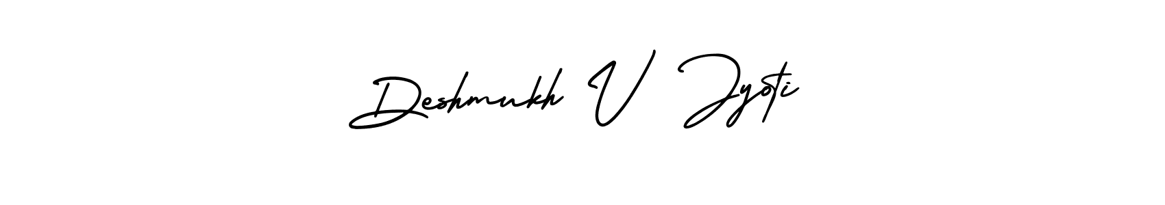 Also we have Deshmukh V  Jyoti name is the best signature style. Create professional handwritten signature collection using AmerikaSignatureDemo-Regular autograph style. Deshmukh V  Jyoti signature style 3 images and pictures png