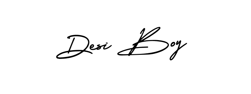 Create a beautiful signature design for name Desi Boy. With this signature (AmerikaSignatureDemo-Regular) fonts, you can make a handwritten signature for free. Desi Boy signature style 3 images and pictures png