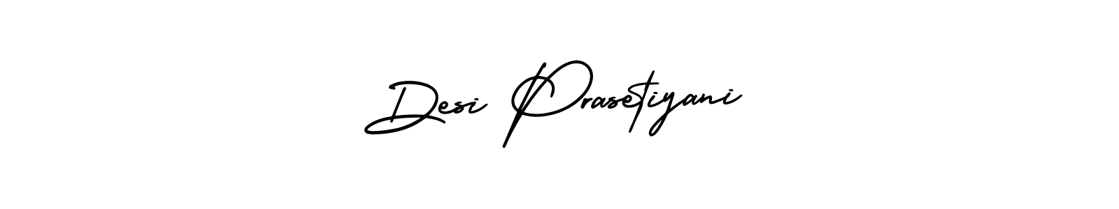 Design your own signature with our free online signature maker. With this signature software, you can create a handwritten (AmerikaSignatureDemo-Regular) signature for name Desi Prasetiyani. Desi Prasetiyani signature style 3 images and pictures png