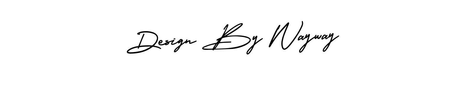 How to make Design By Wayway name signature. Use AmerikaSignatureDemo-Regular style for creating short signs online. This is the latest handwritten sign. Design By Wayway signature style 3 images and pictures png