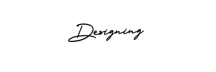 How to make Designing signature? AmerikaSignatureDemo-Regular is a professional autograph style. Create handwritten signature for Designing name. Designing signature style 3 images and pictures png